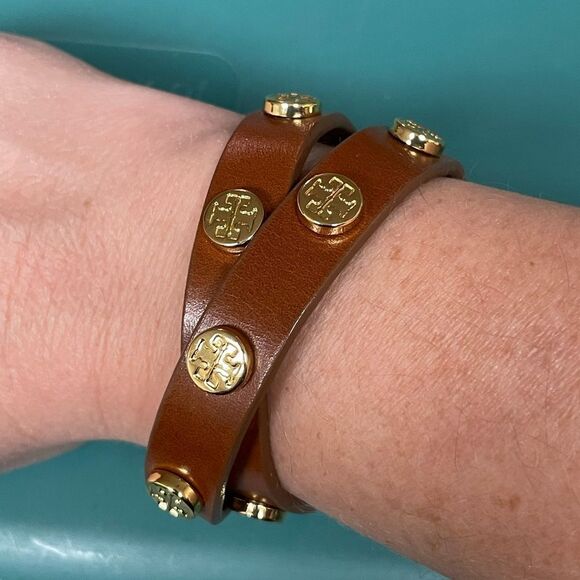 Tory Burch Jewelry - Tory Burch Brown Wrap Bracelet